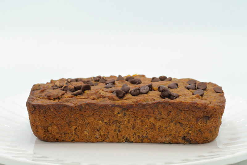 Cake de plátano-quinua y arándanos