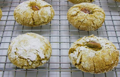 Galletas veganas de pistacho